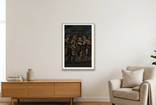 Stormtrooper - The Audition — 70×100cm, 28×39" Oak Frame