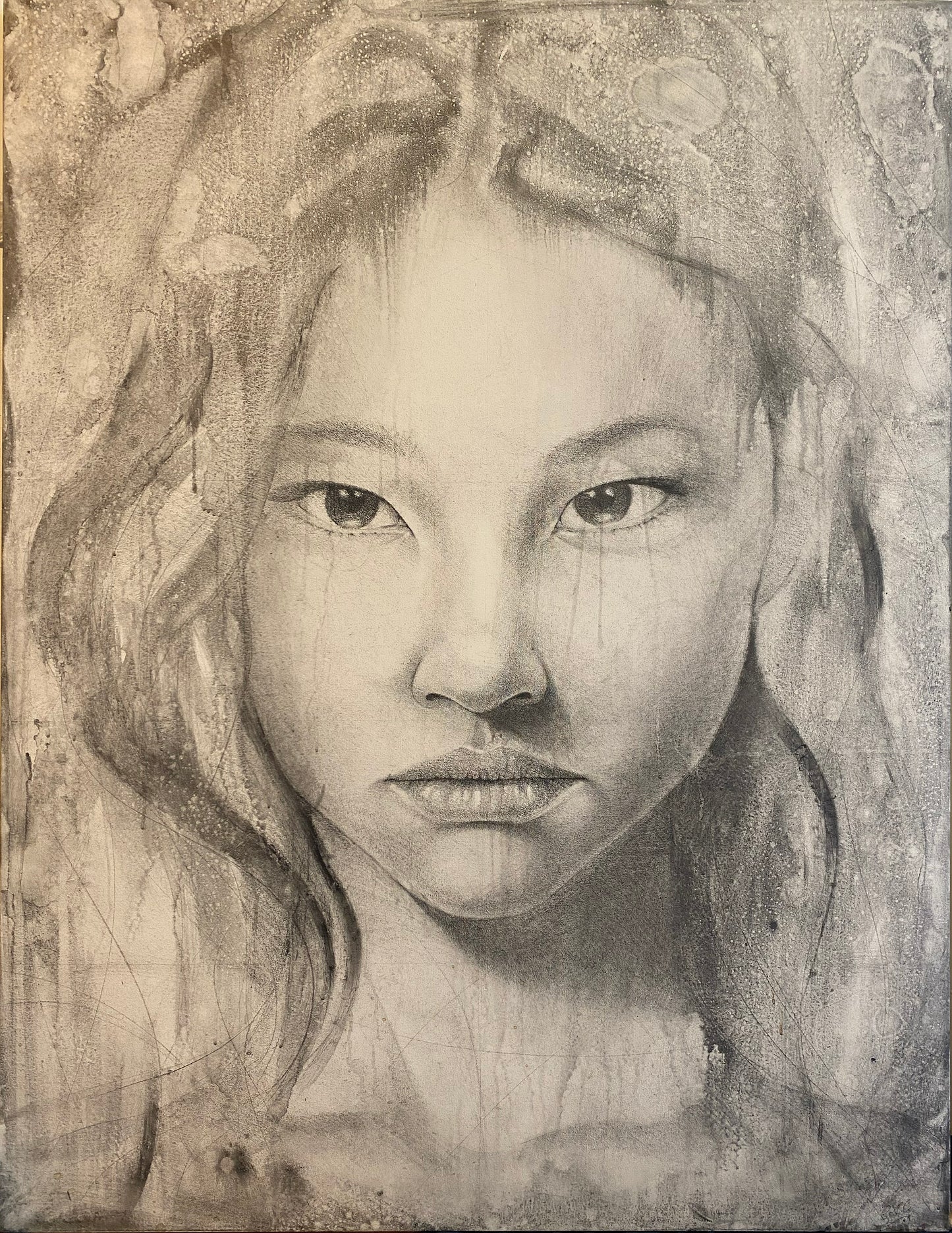 'Lian'(Lotus flower) 102cm x 127cm