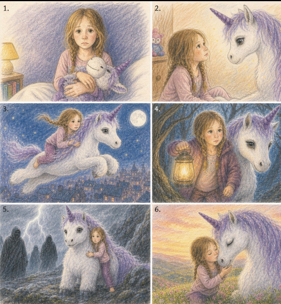 Beau and the Unicorn_Book Illustration