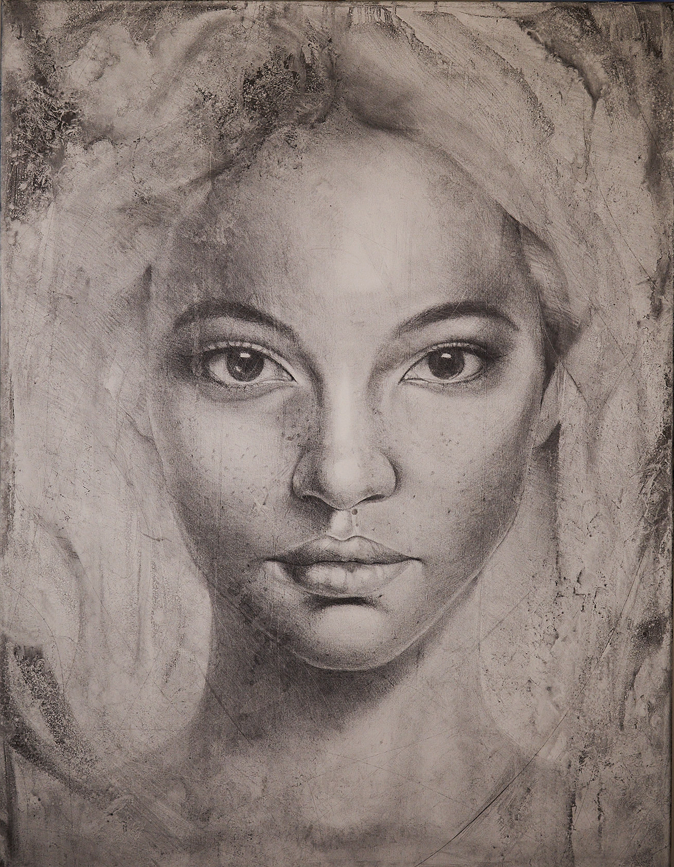 Imani' mixed media 102cm x 127cm