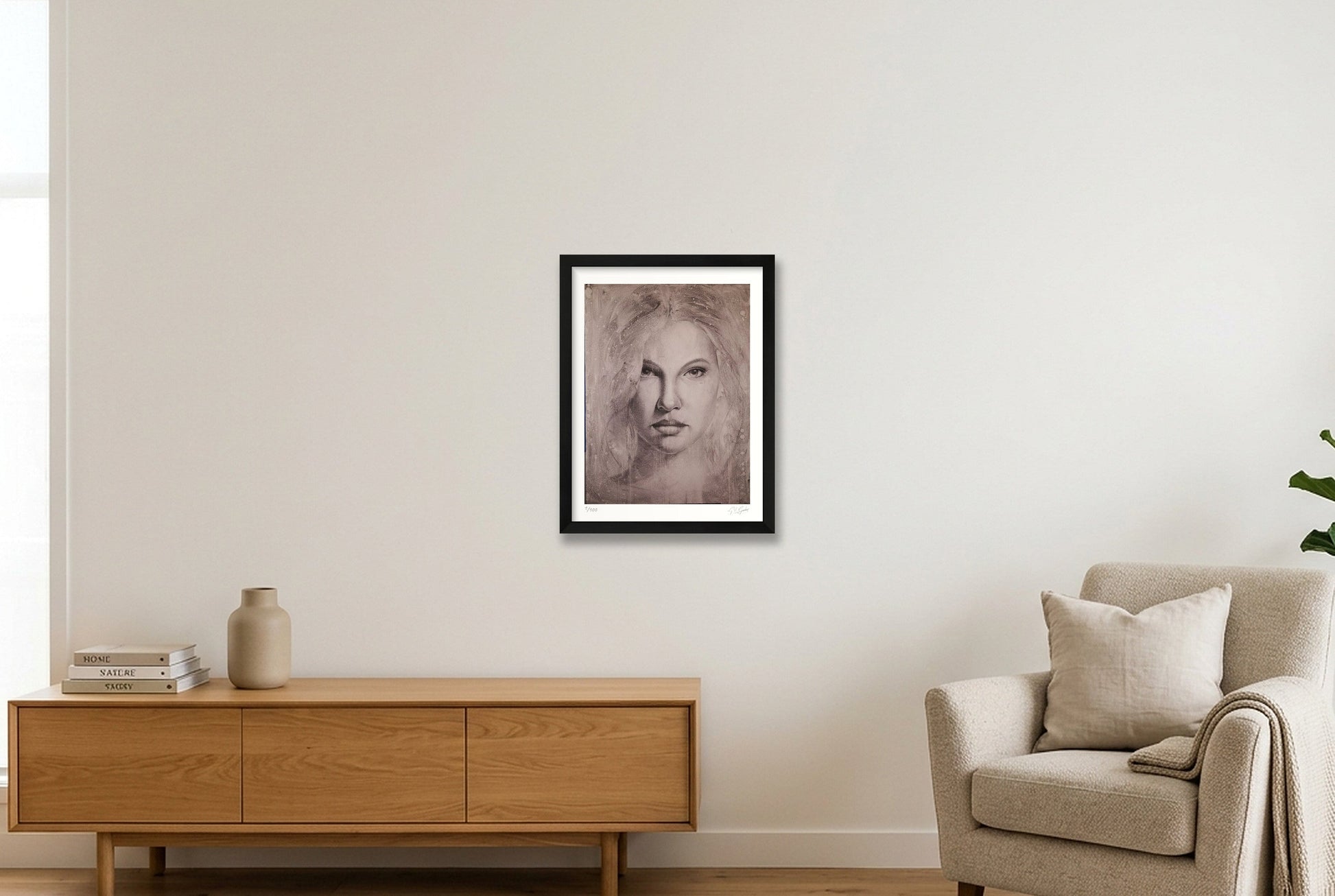 Anna — 30×40cm, 12×16" Black Frame