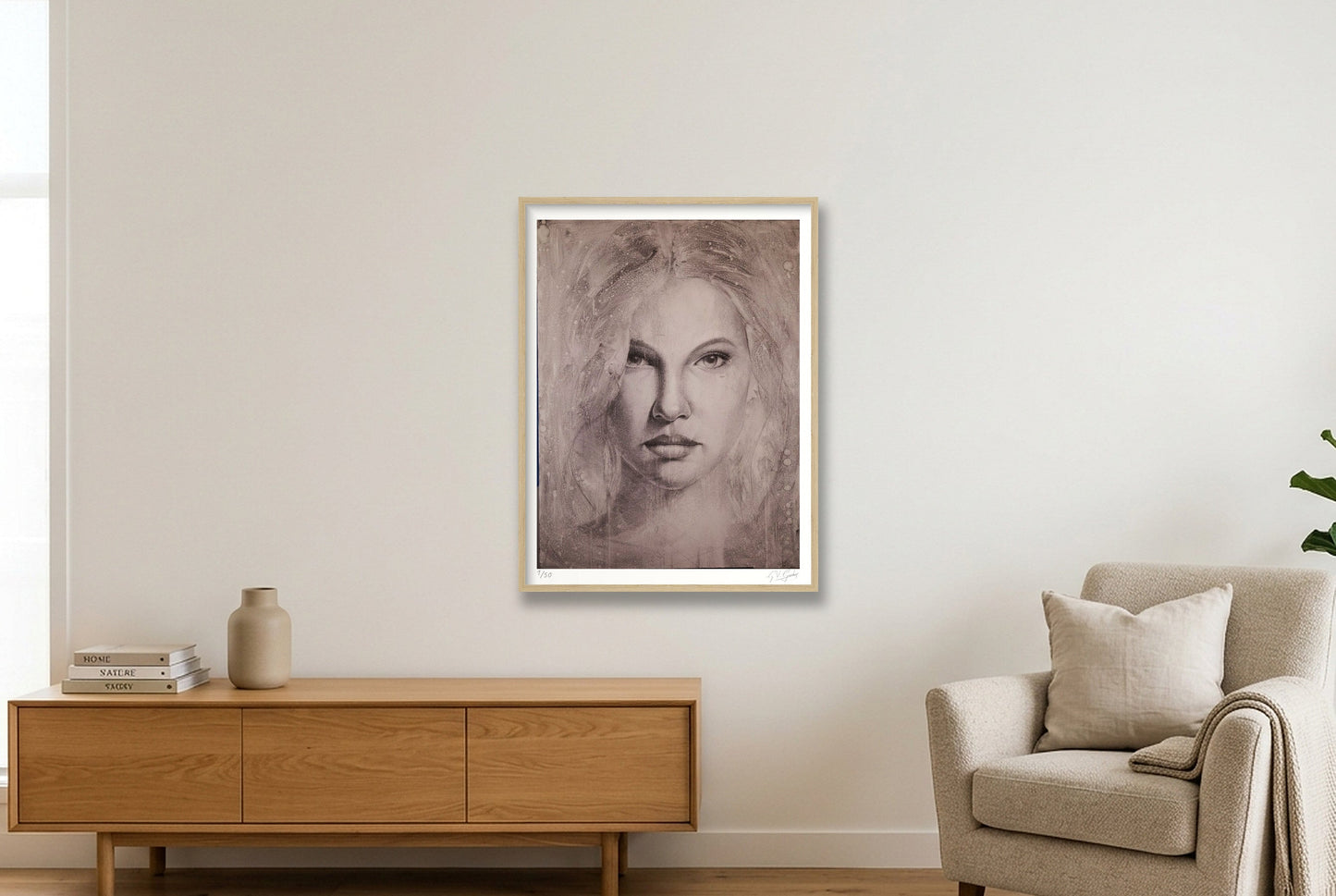 Anna — 60×80cm, 24×31" Oak Frame