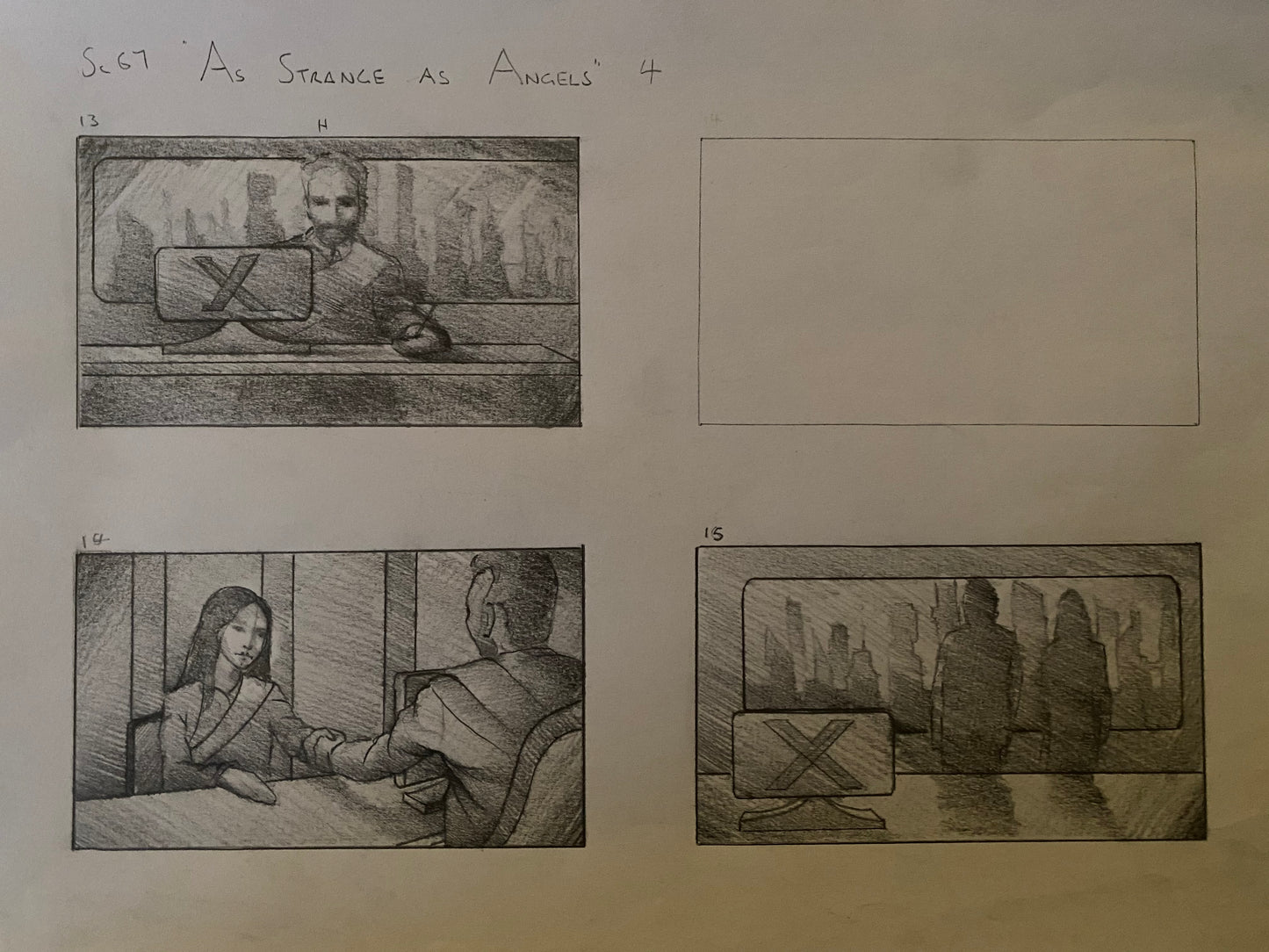 As Strange as Angels Storyboards