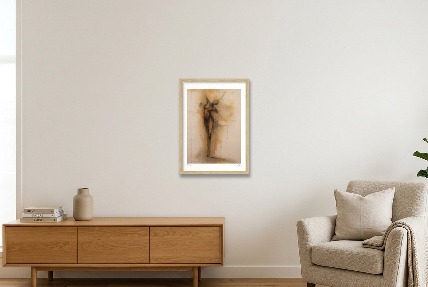 En Pointe — A3 (30×42cm, 12×17") Oak Frame