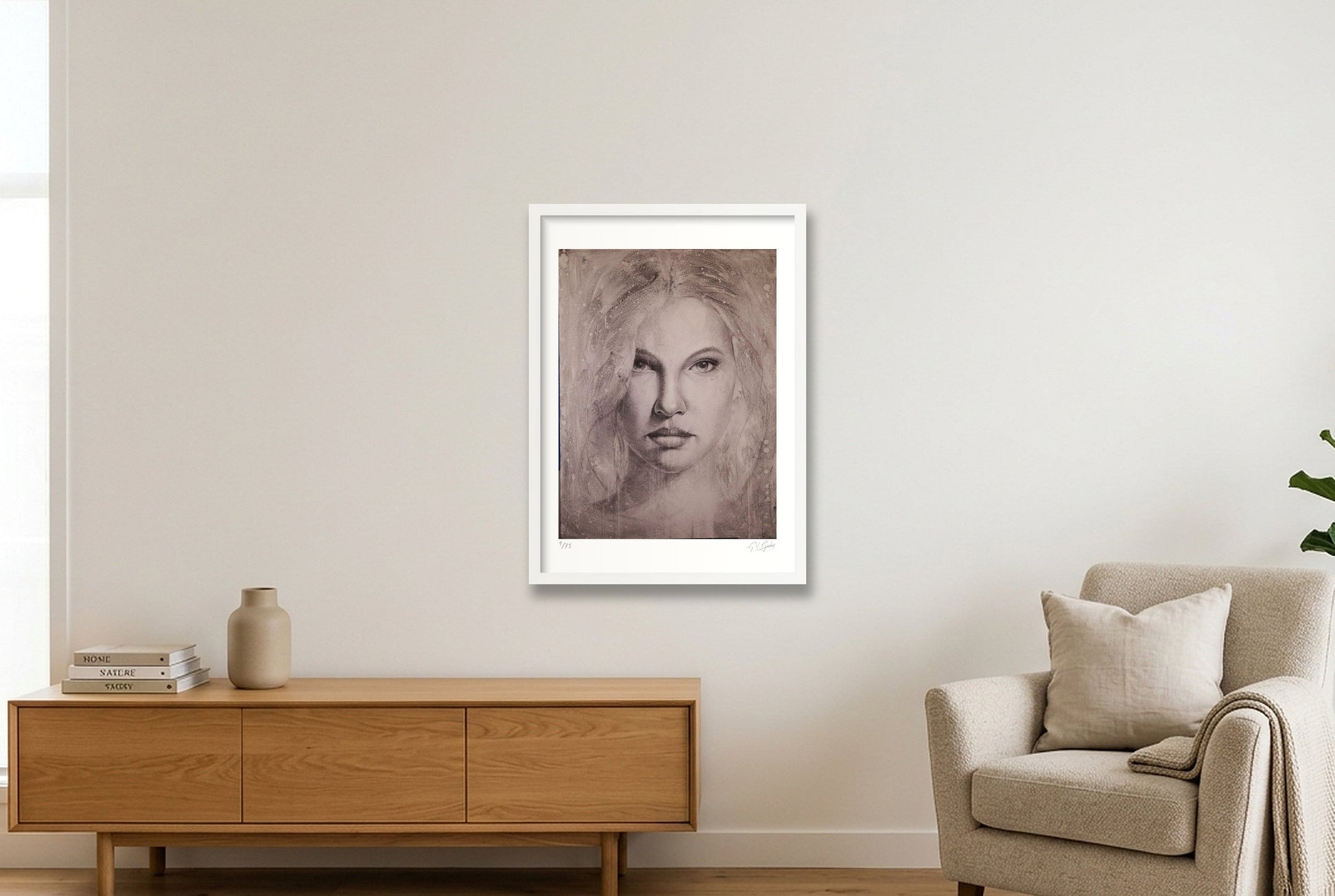 Anna — 42×59cm, 17×23" White Frame