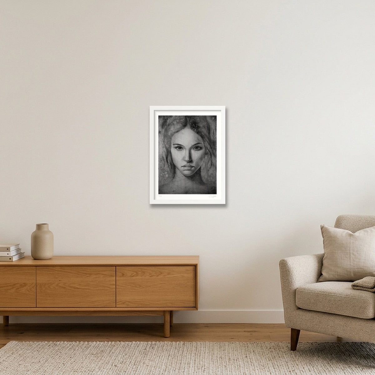 Katerina — 30×40cm, 12×16" White Frame