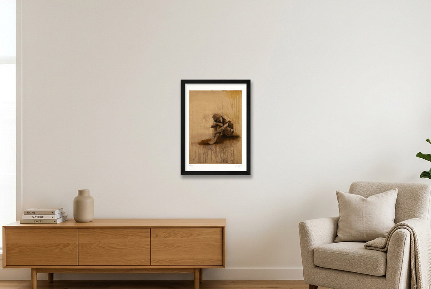 Silence — A3 (30×42cm, 12×17") Black Frame