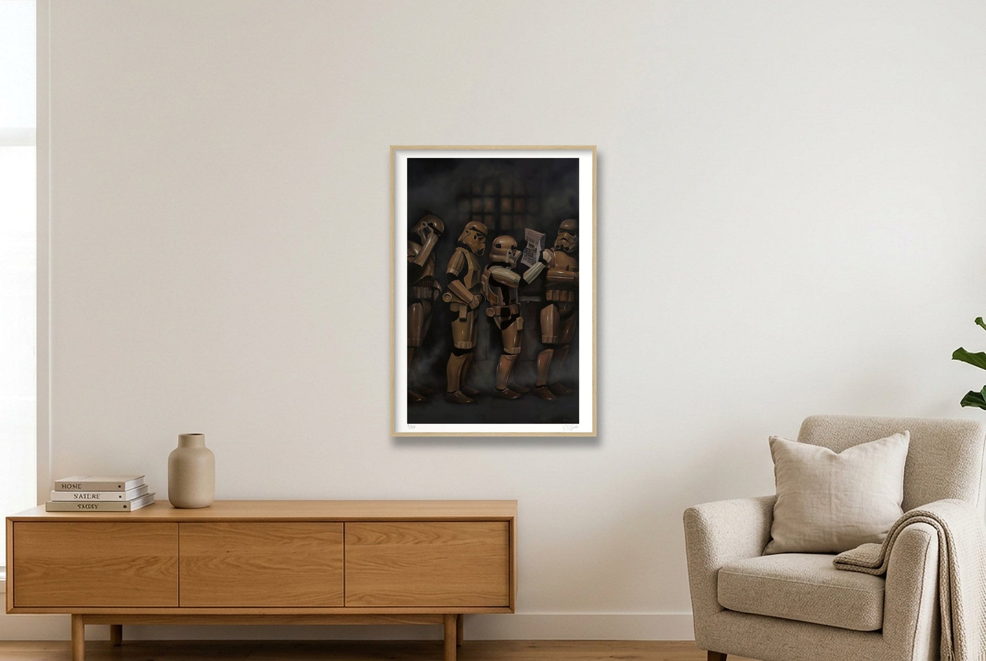Stormtrooper - The Audition — 70×100cm, 28×39" Oak Frame