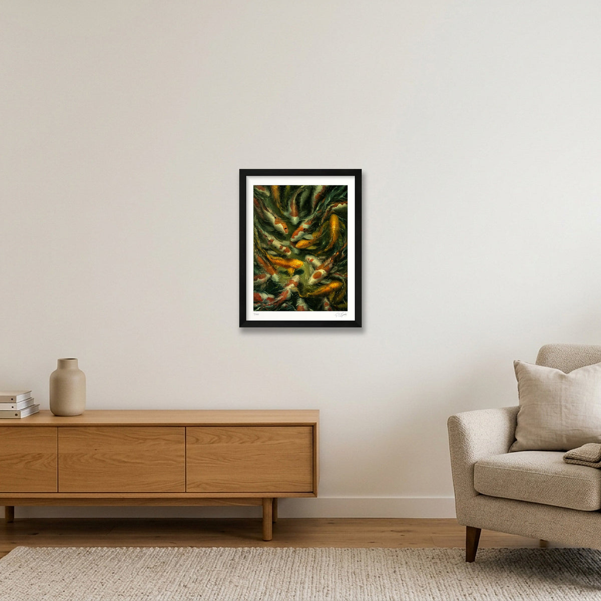 Koi_Tint — 30×40cm, 12×16" Black Frame