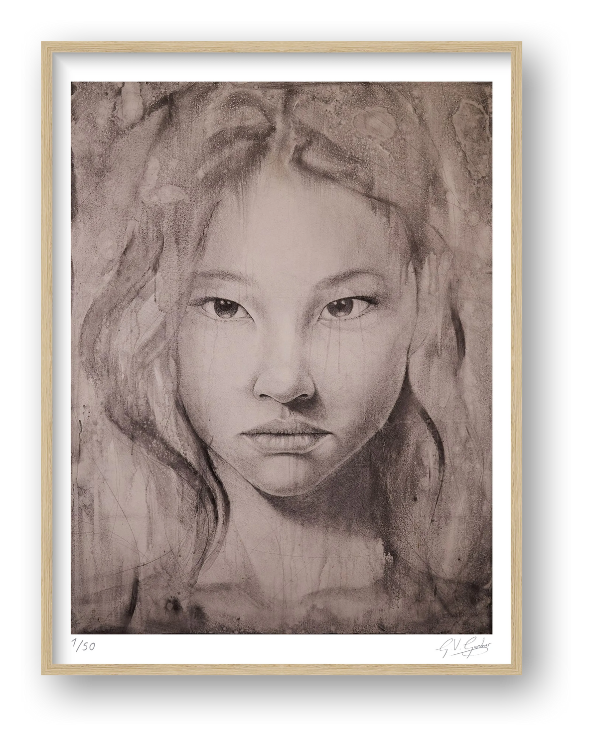 Lian (Lotus Flower) — framed