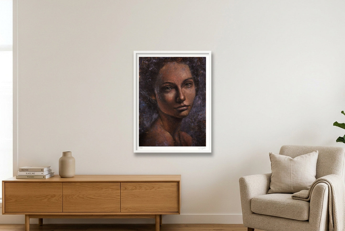 Olena — 60×80cm, 24×31" White Frame