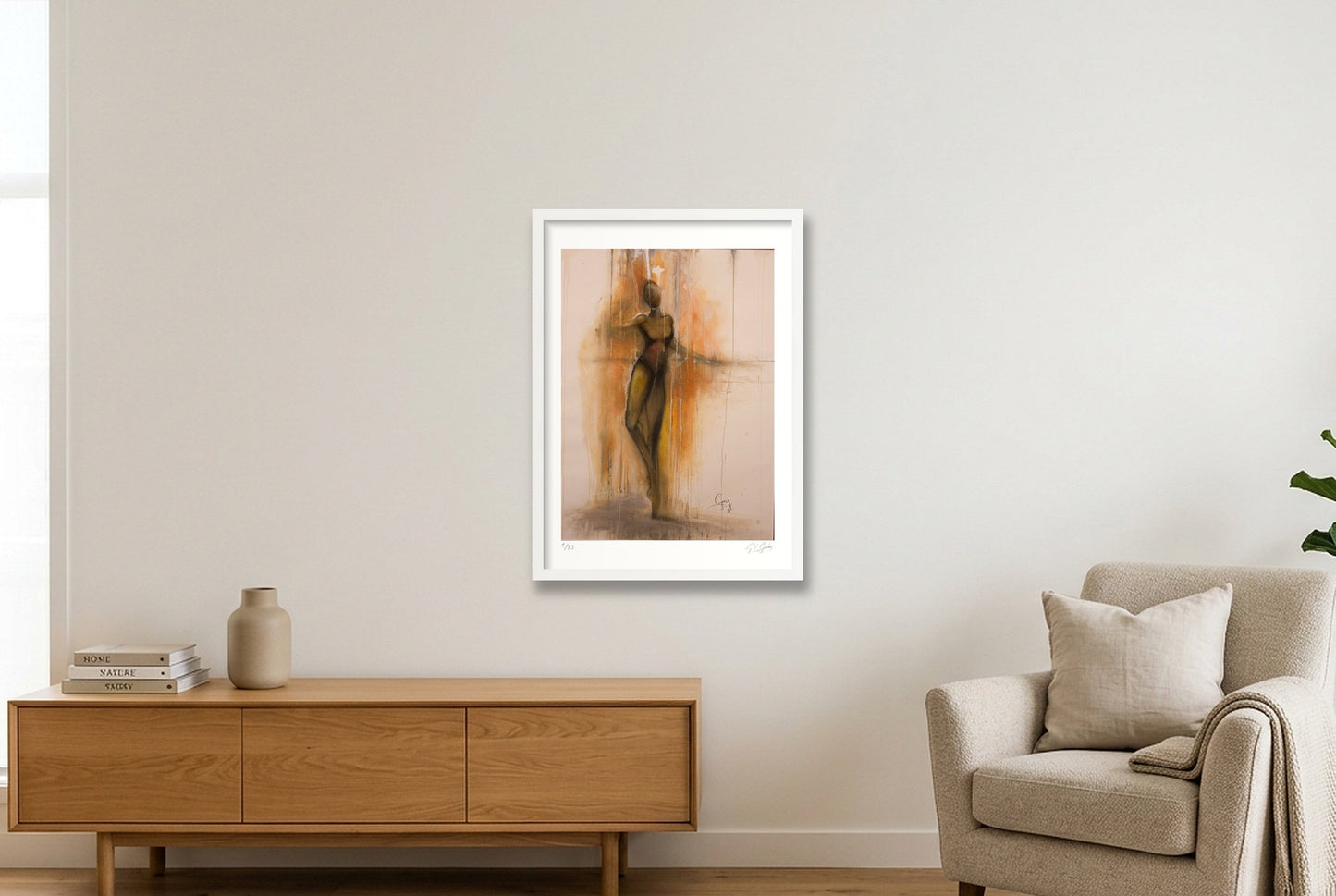 La Barre — 42×59cm, 17×23" White Frame