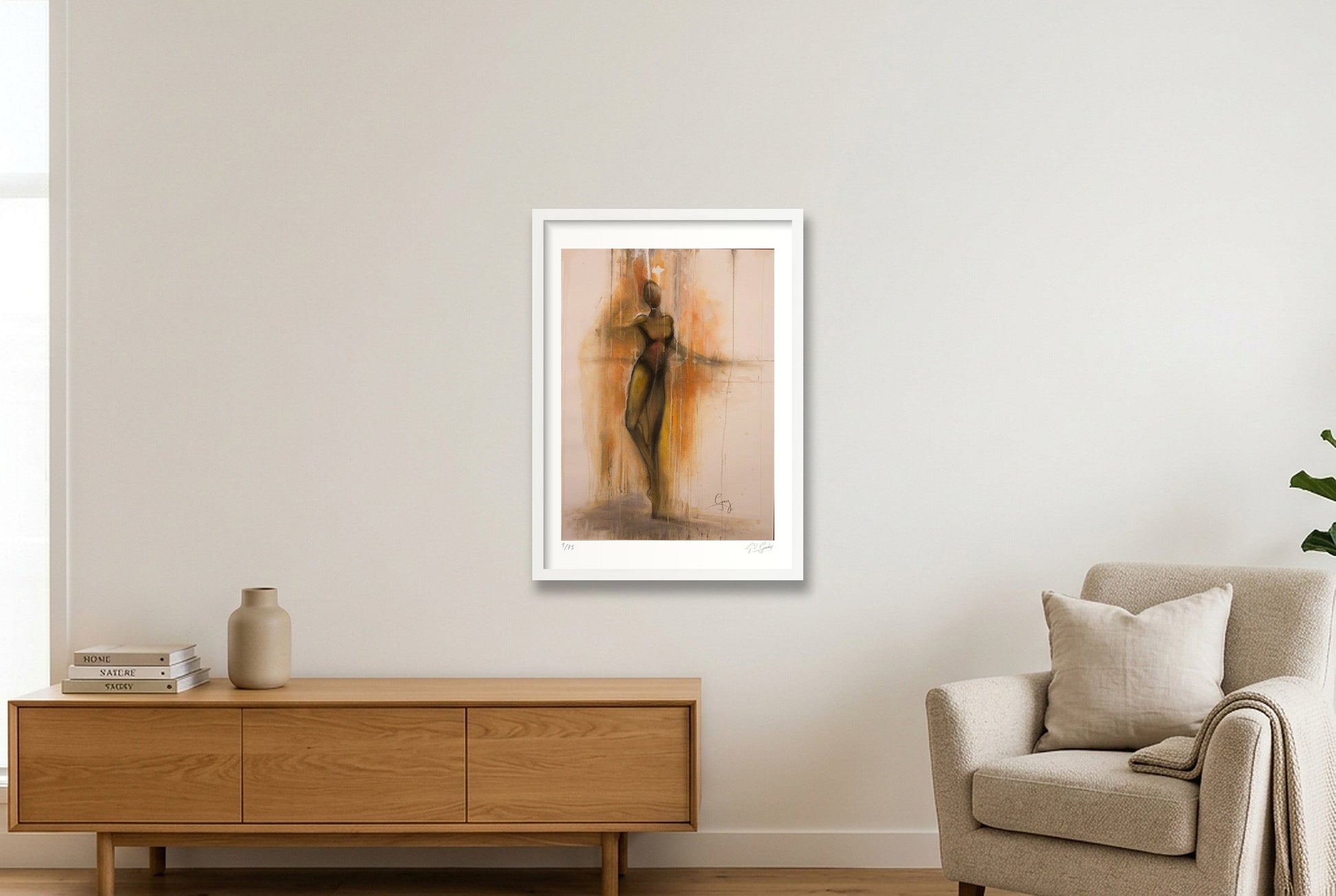La Barre — 42×59cm, 17×23" White Frame
