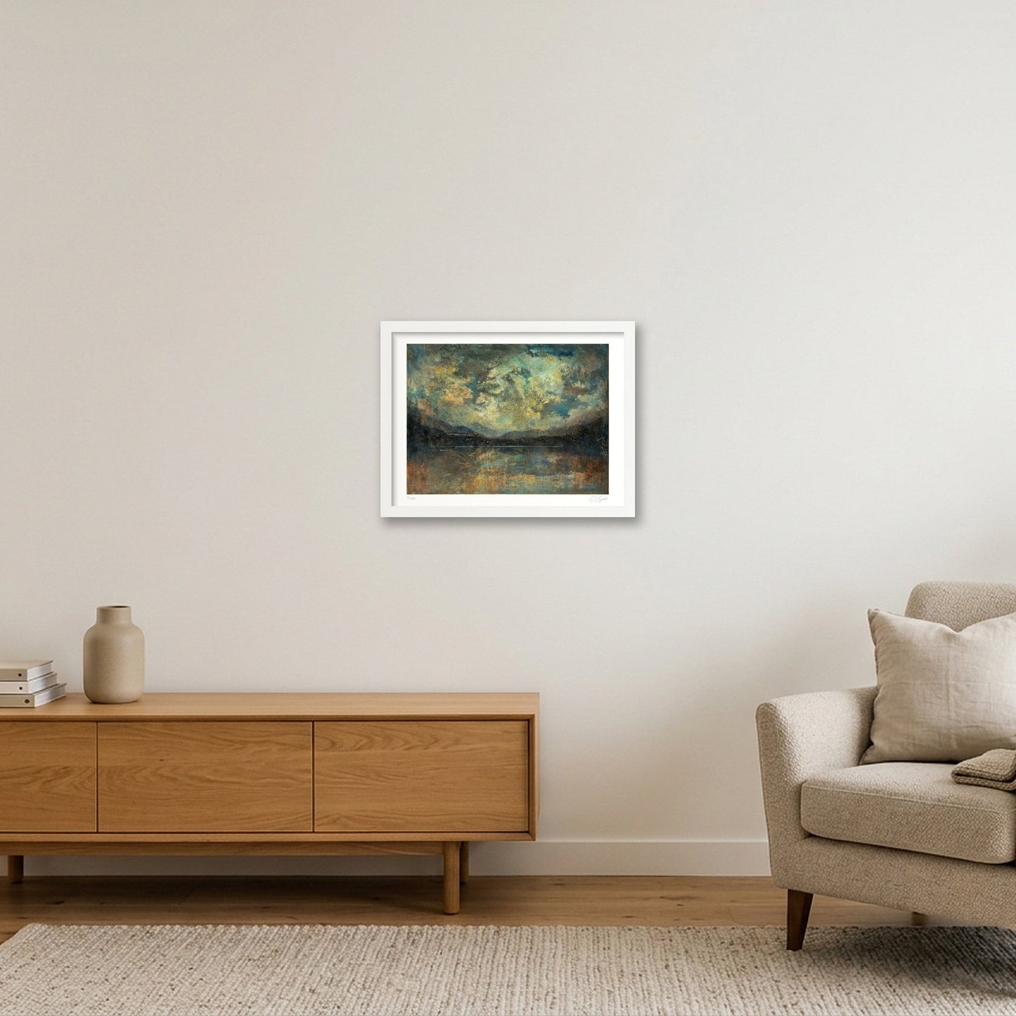 Landscape 02 — 40×30cm, 16×12" White Frame