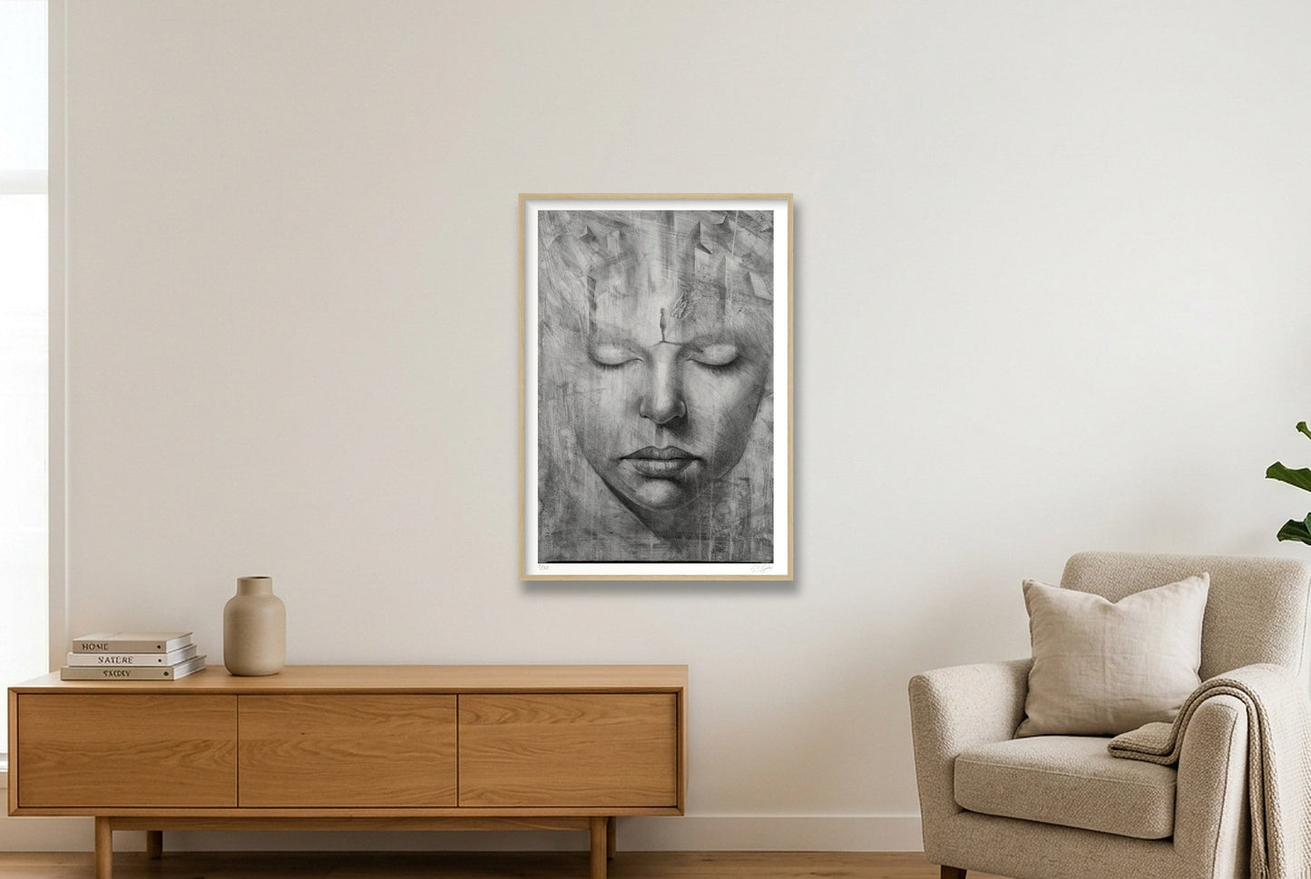 Dream — 70×100cm, 28×39" Oak Frame