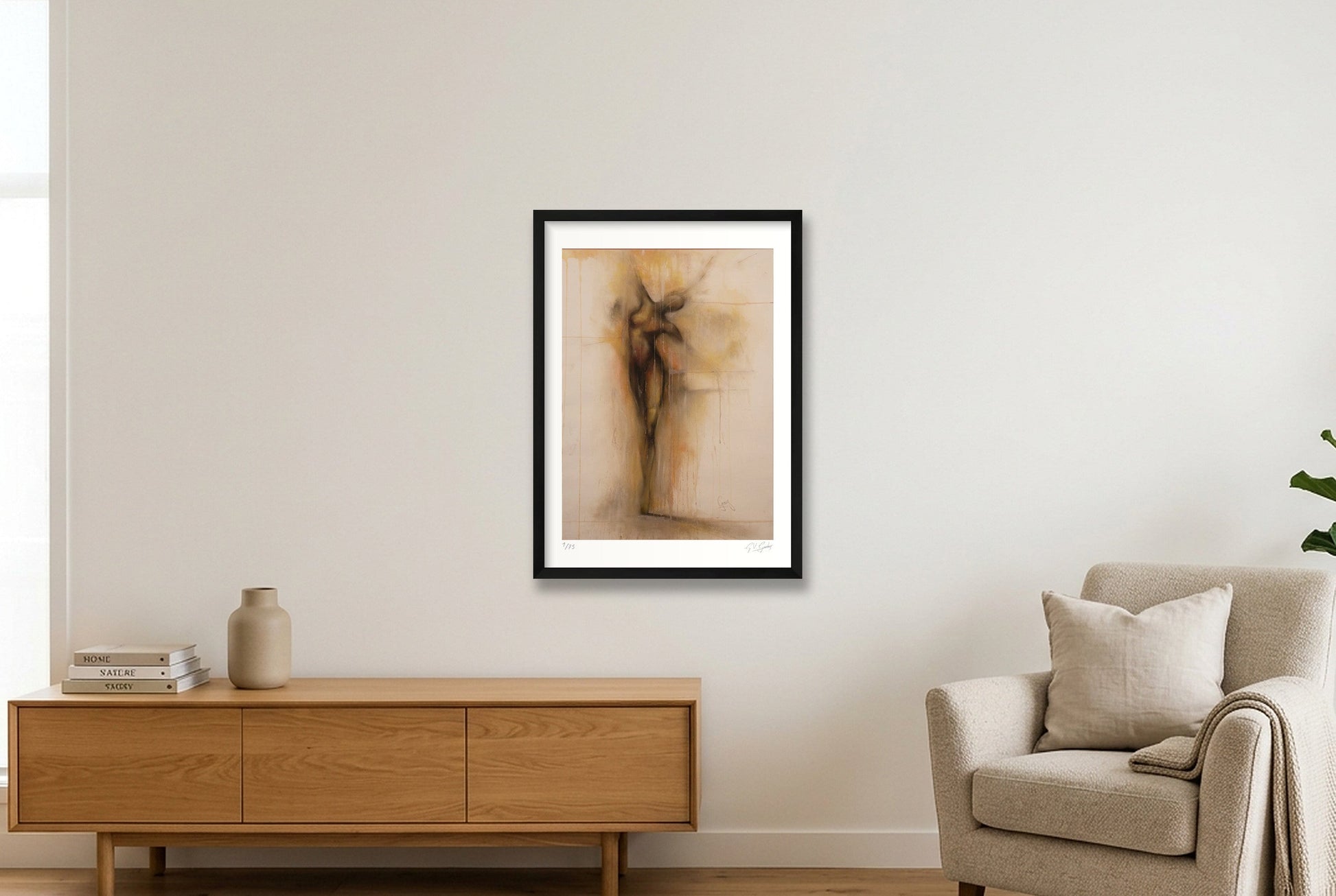 En Pointe — 42×59cm, 17×23" Black Frame