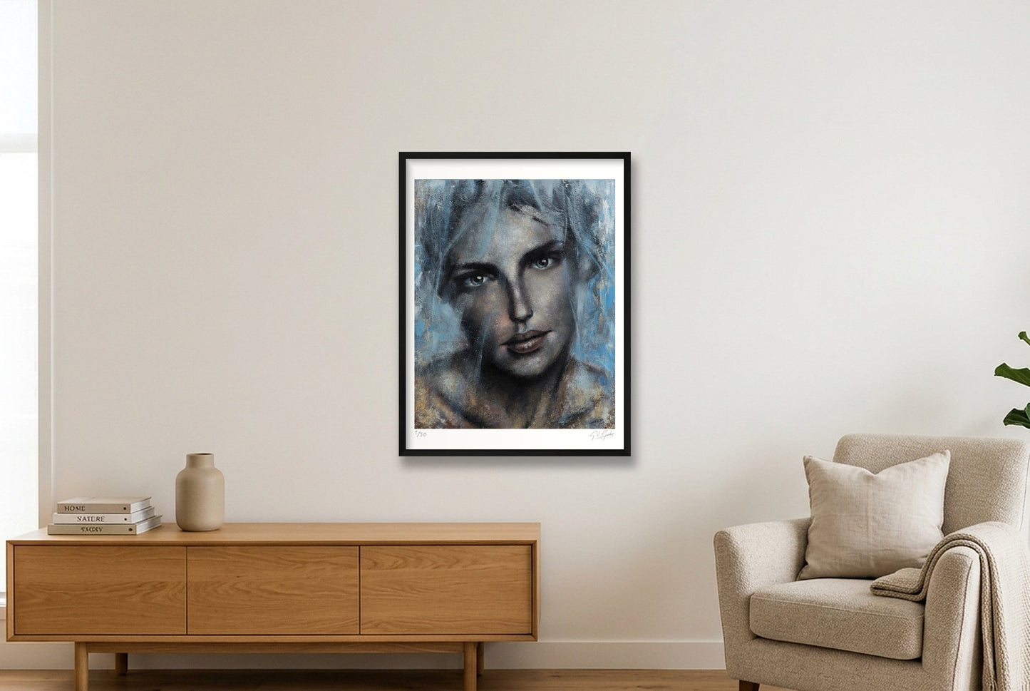 Iris — 60×80cm, 24×31" Black Frame