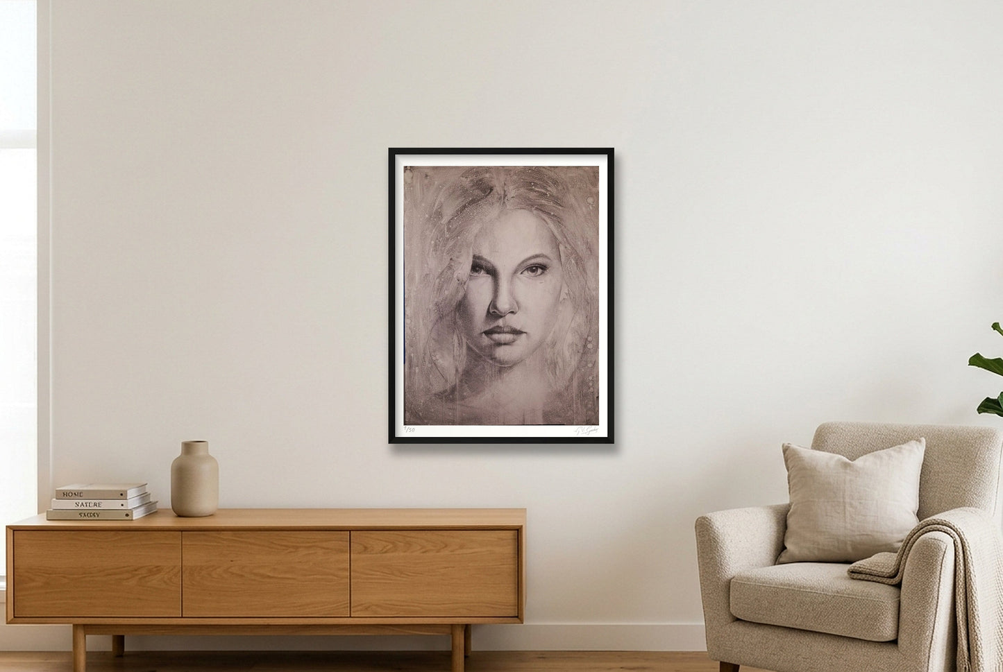 Anna — 60×80cm, 24×31" Black Frame
