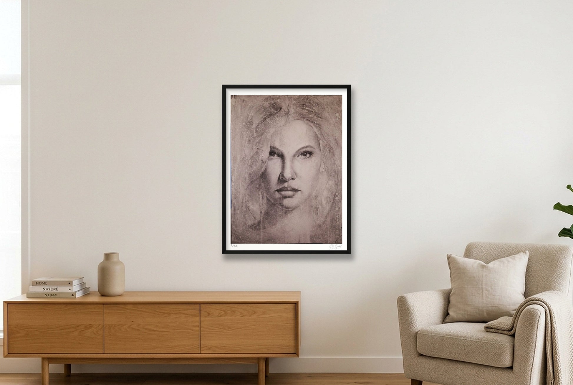 Anna — 60×80cm, 24×31" Black Frame