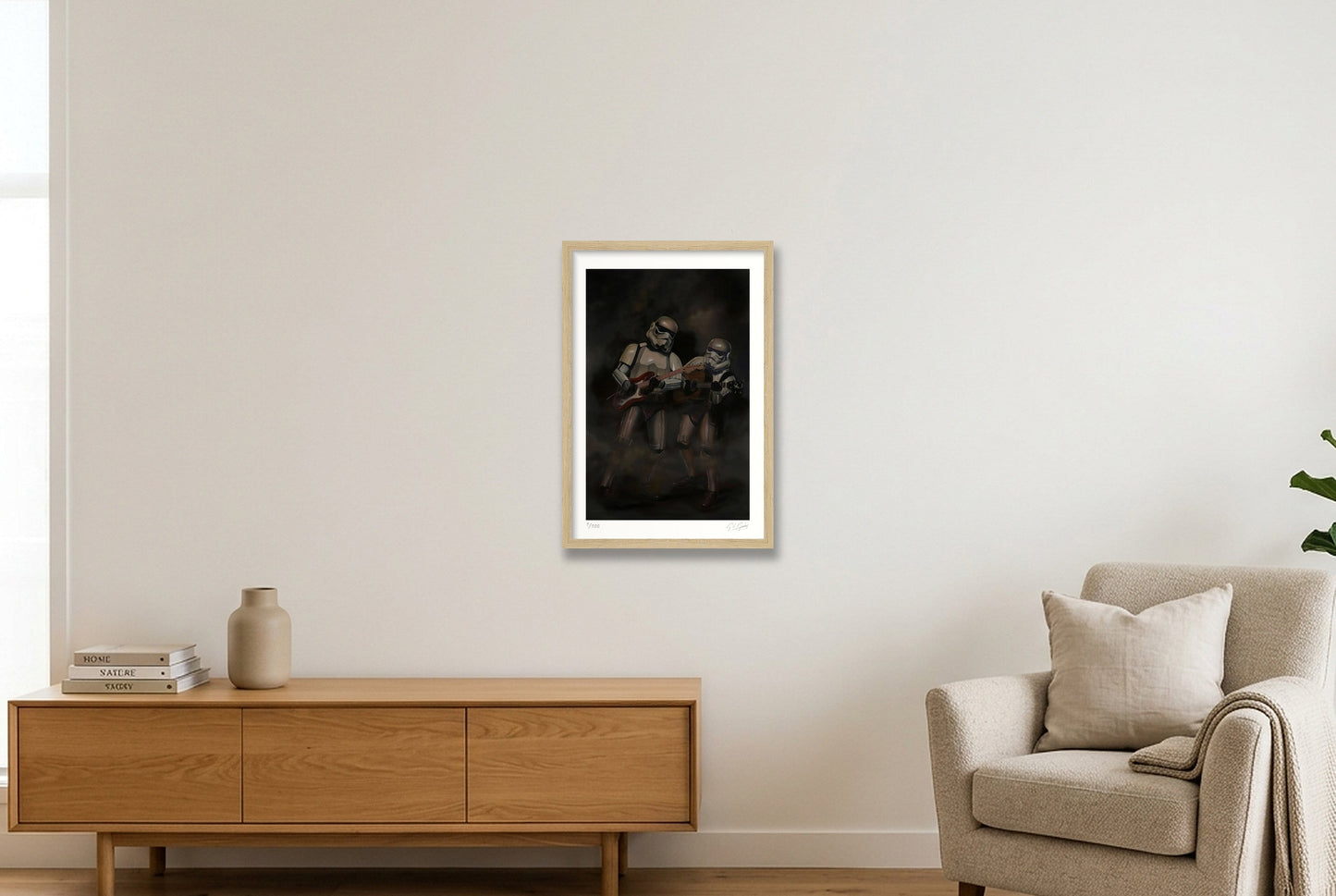 Stormtrooper - Jammin' — 30×45cm, 12×18" Oak Frame