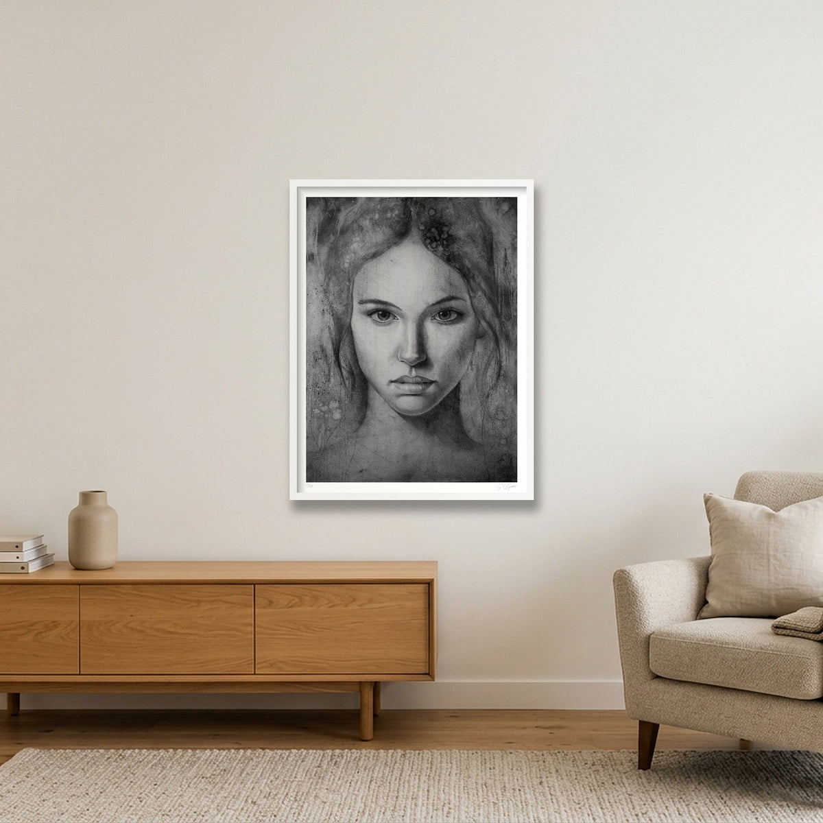 Katerina — 60×80cm, 24×31" White Frame
