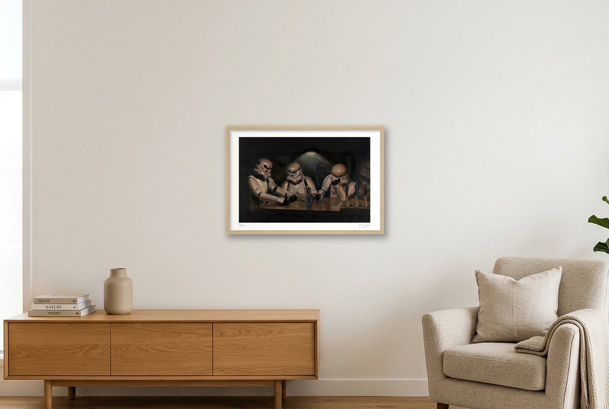 Stormtrooper - The Debate — 60×40cm, 24×16" Oak Frame