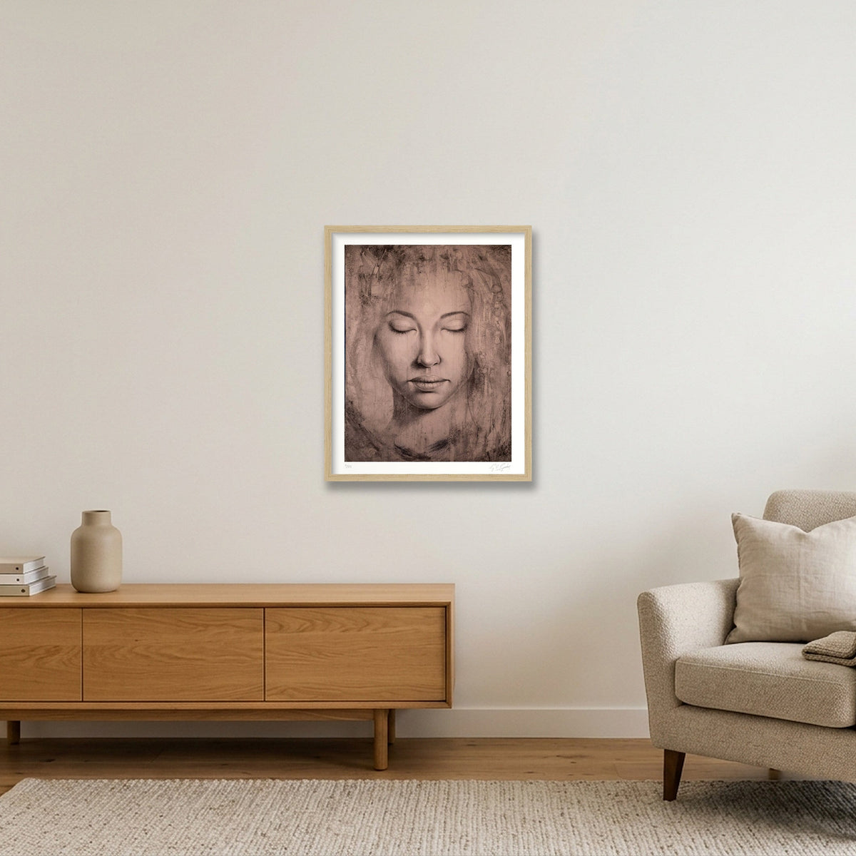 Simarou_Tint — 40×50cm, 16×20" Oak Frame