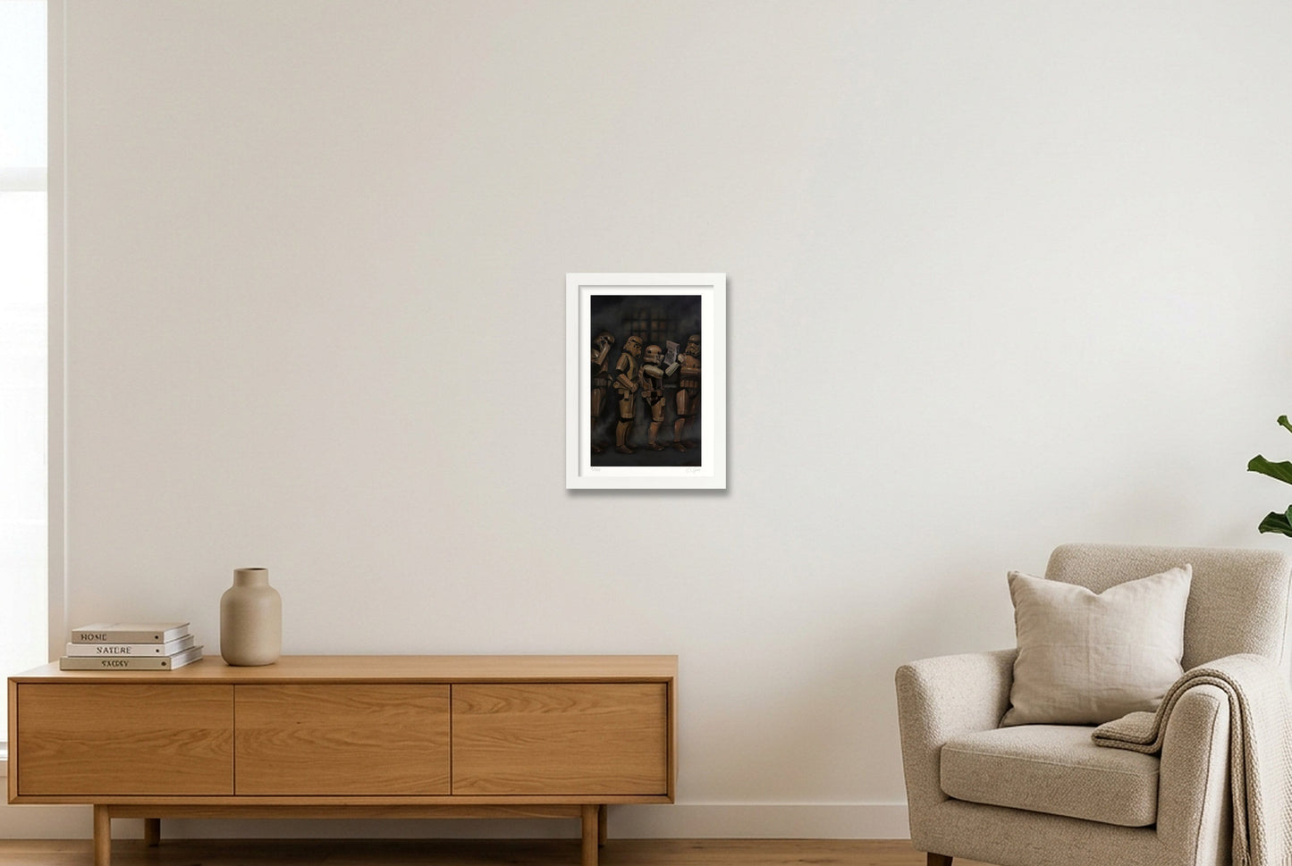 Stormtrooper - The Audition — A4 (21×30cm, 8×12") White Frame