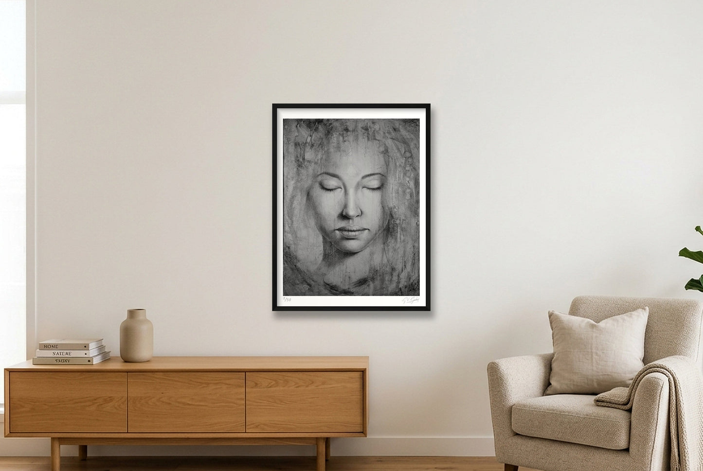 Simarou — 60×80cm, 24×31" Black Frame