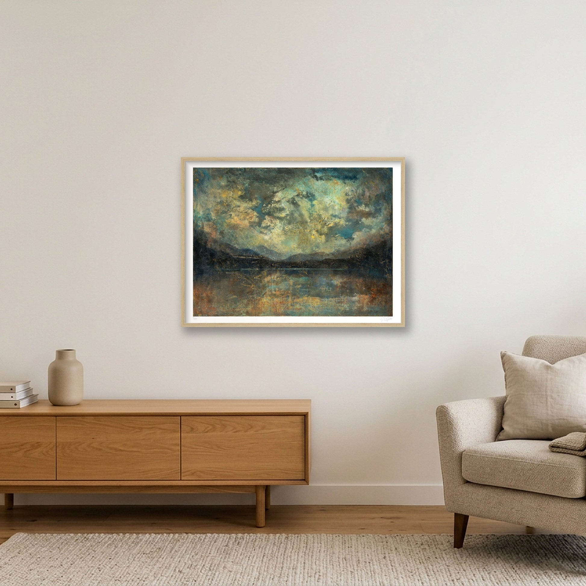Landscape 02 — 80×60cm, 31×24" Oak Frame