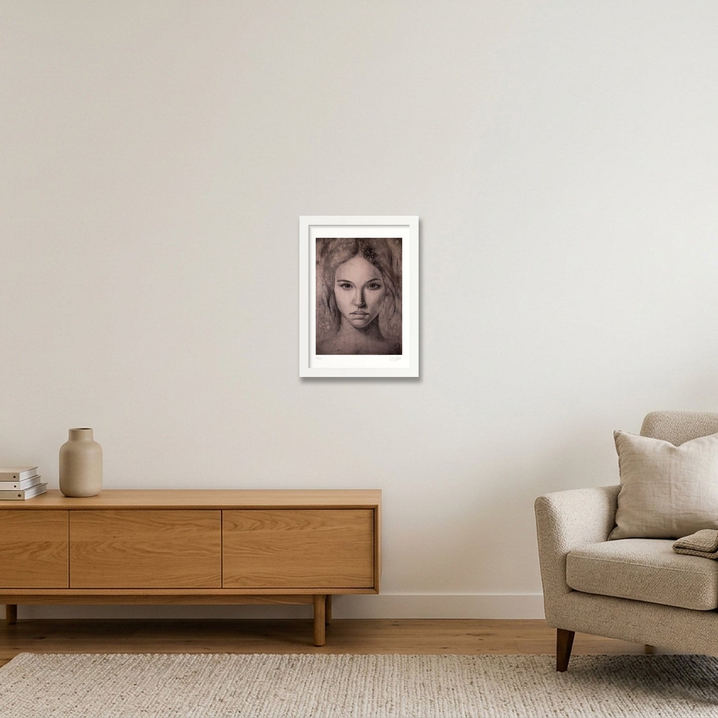Katerina_Tint — A4 (21×30cm, 8×12") White Frame