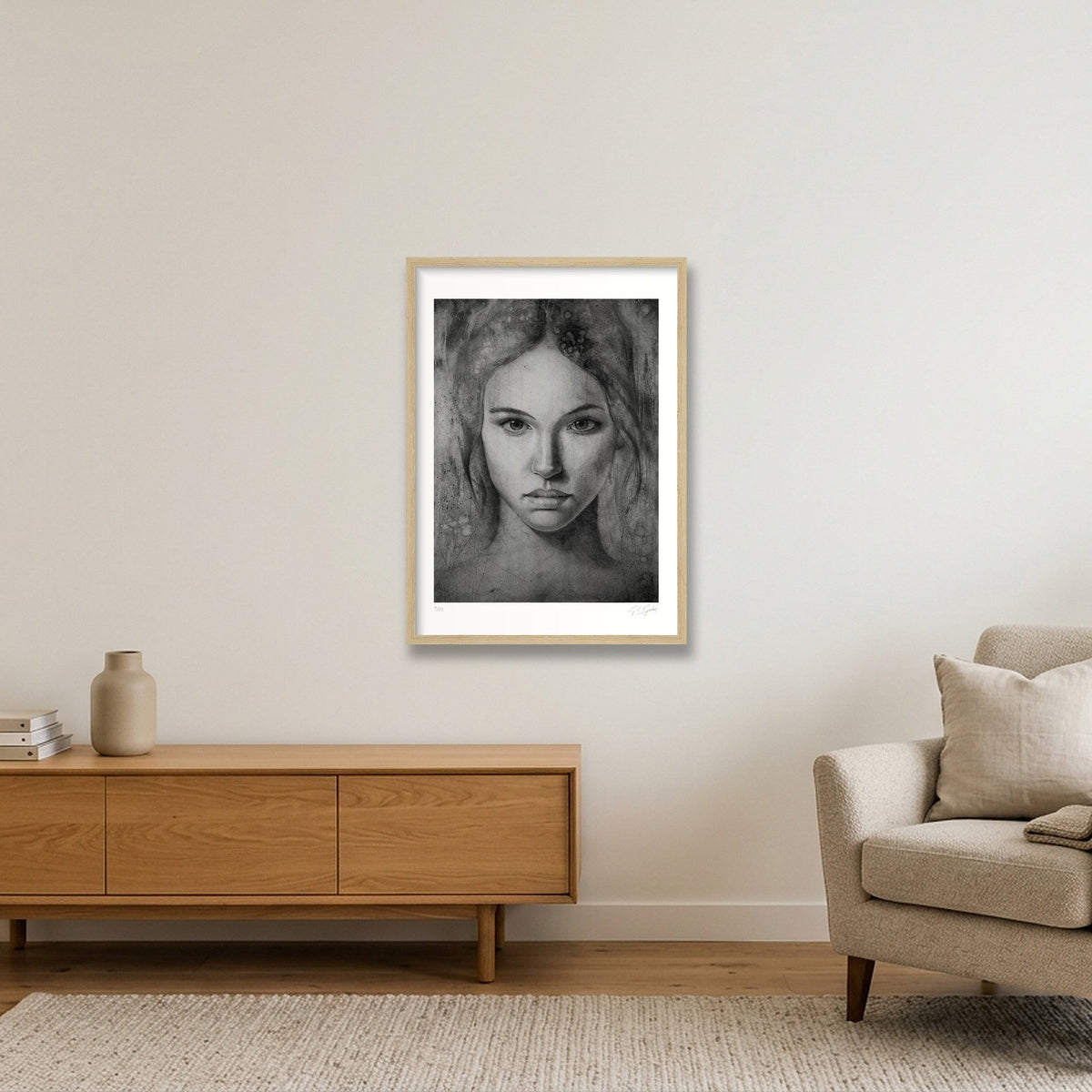 Katerina — 42×59cm, 17×23" Oak Frame