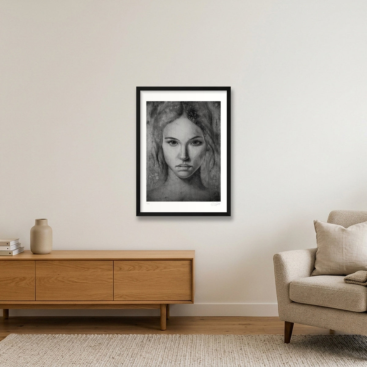 Katerina — 42×59cm, 17×23" Black Frame