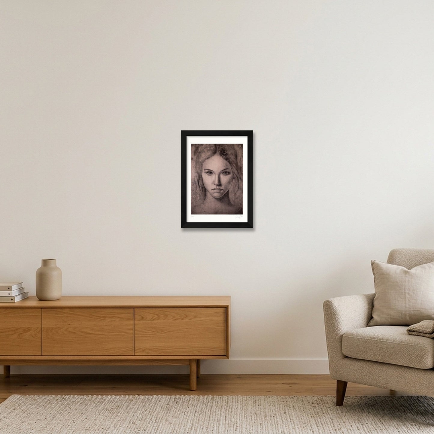 Katerina_Tint — A4 (21×30cm, 8×12") Black Frame