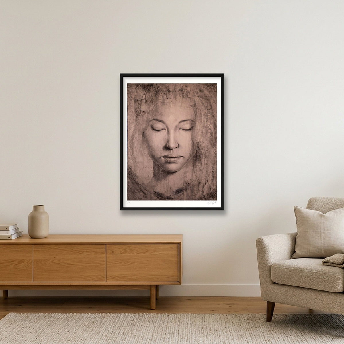 Simarou_Tint — 60×80cm, 24×31" Black Frame