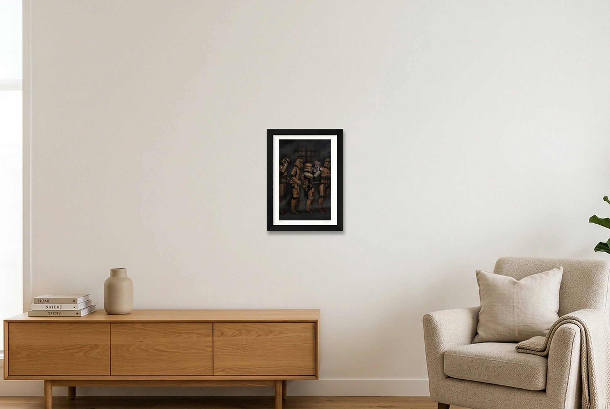 Stormtrooper - The Audition — A4 (21×30cm, 8×12") Black Frame