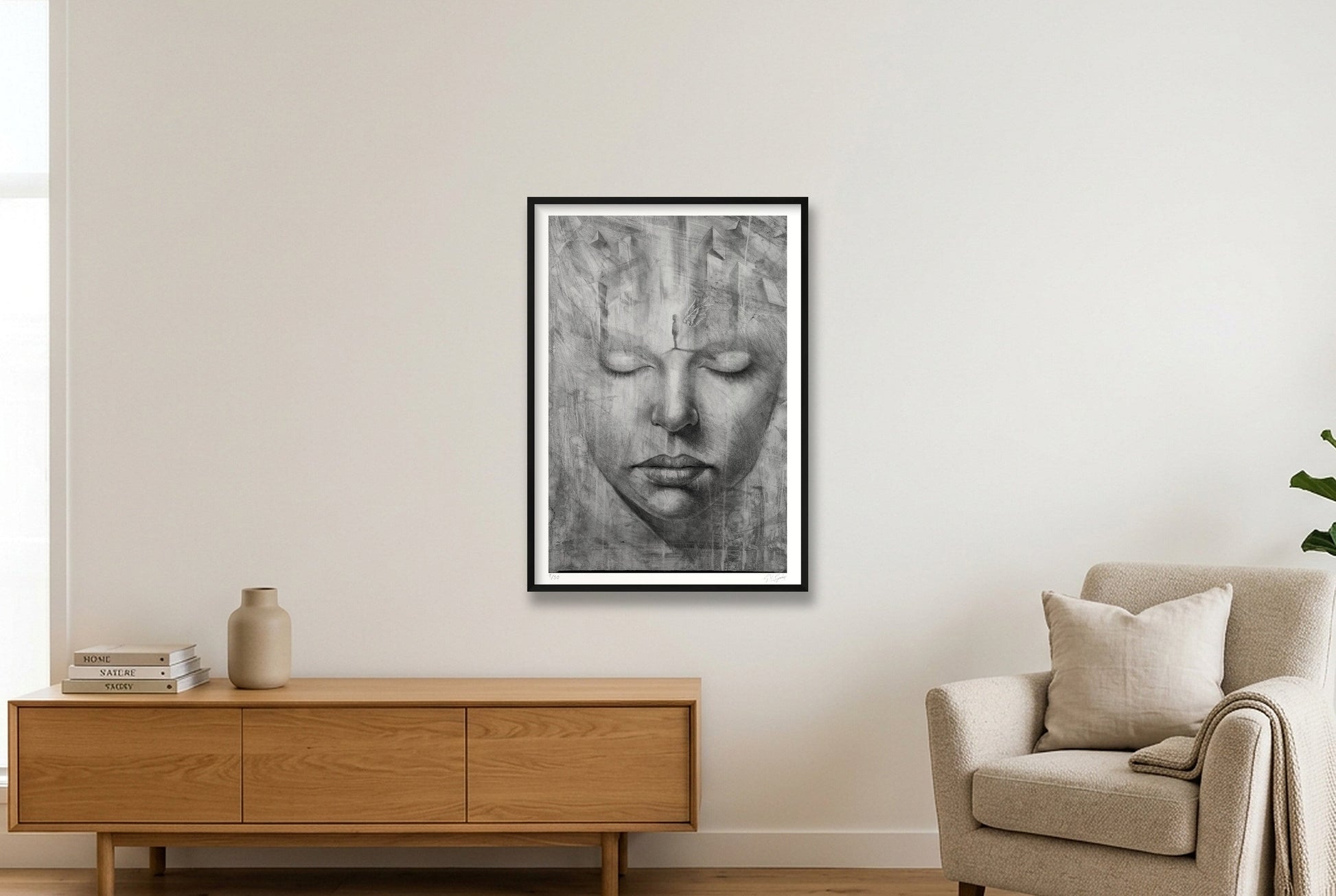 Dream — 70×100cm, 28×39" Black Frame