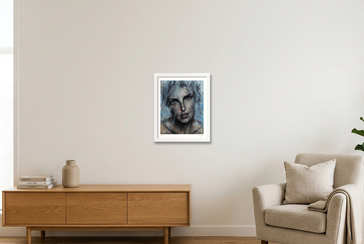 Iris — 28×35cm, 11×14" White Frame