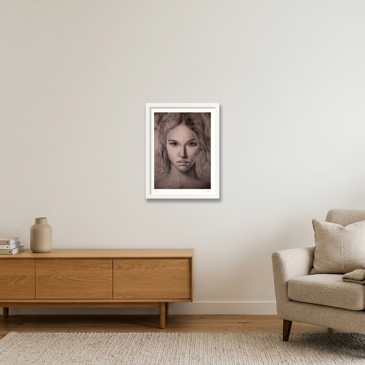 Katerina_Tint — 30×40cm, 12×16" White Frame
