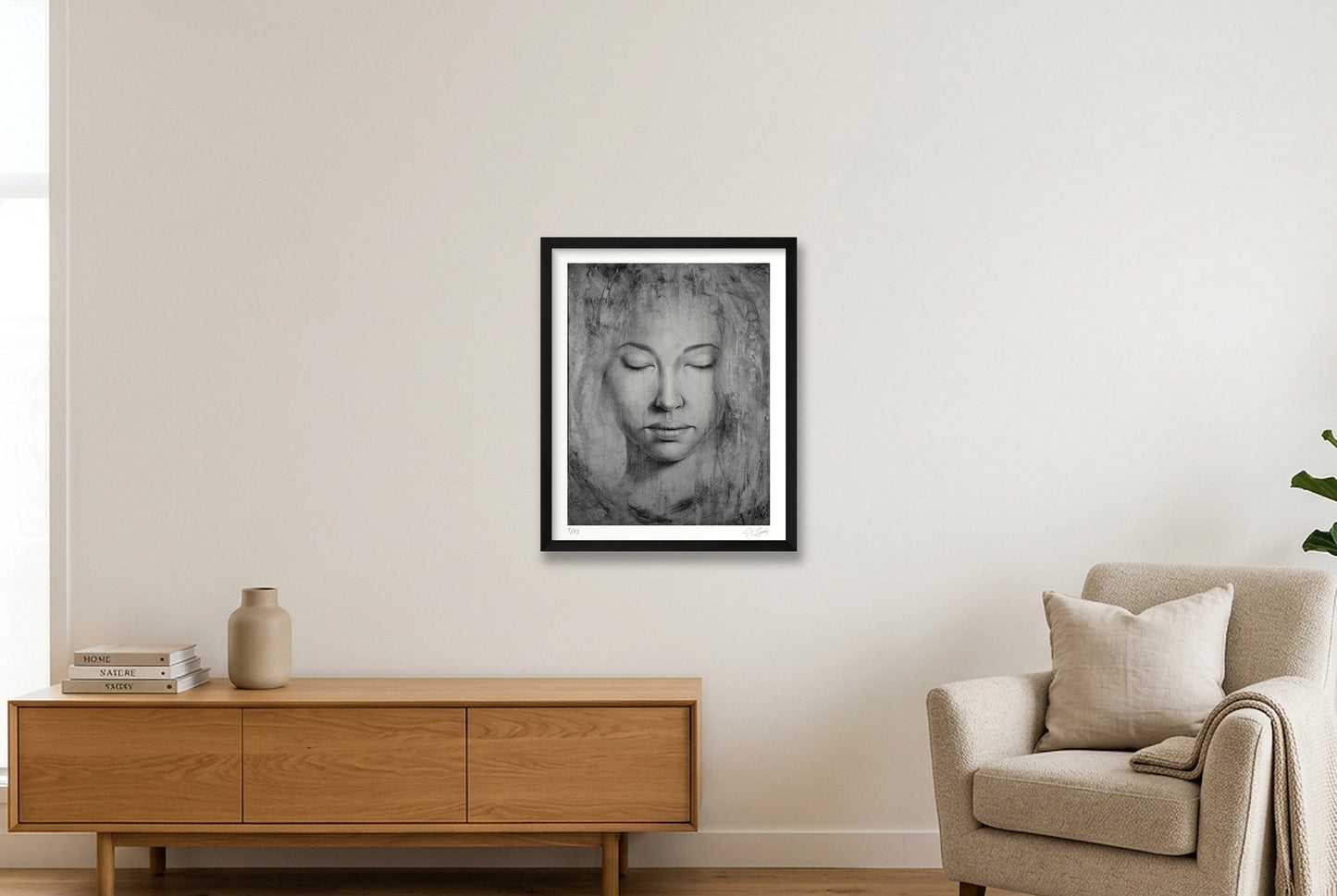 Simarou — 40×50cm, 16×20" Black Frame