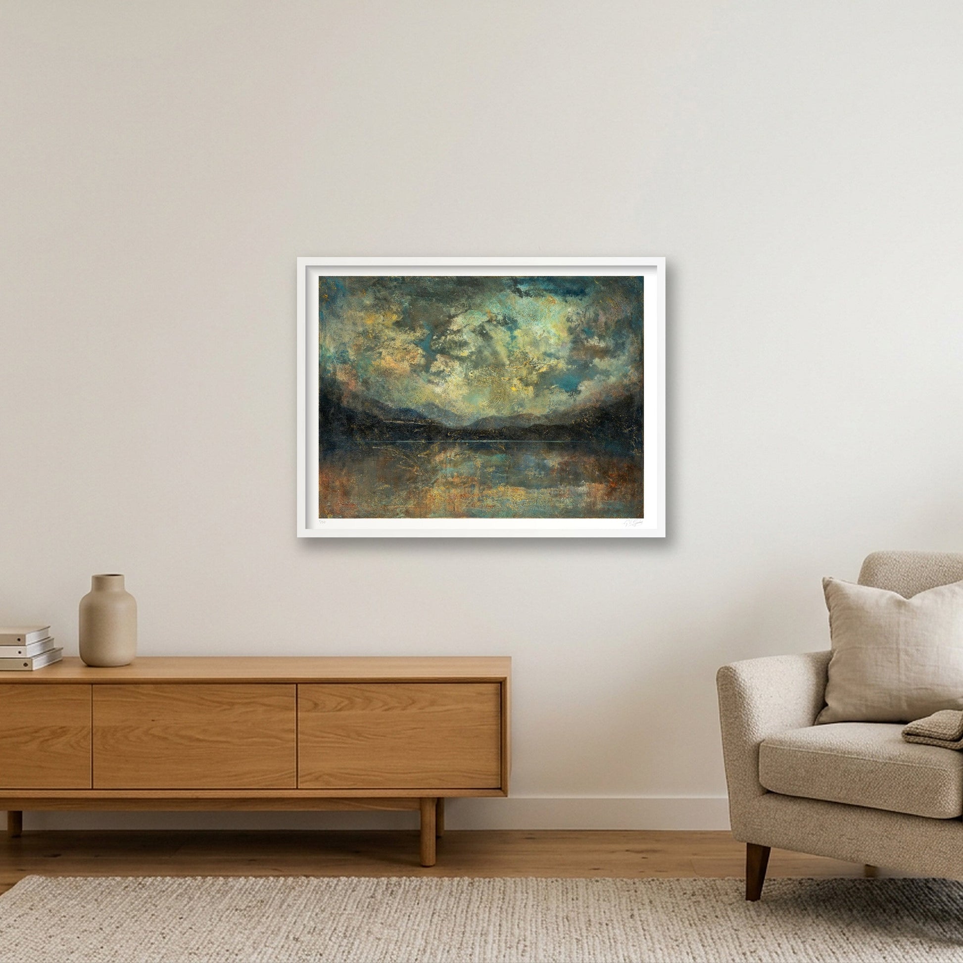 Landscape 02 — 80×60cm, 31×24" White Frame