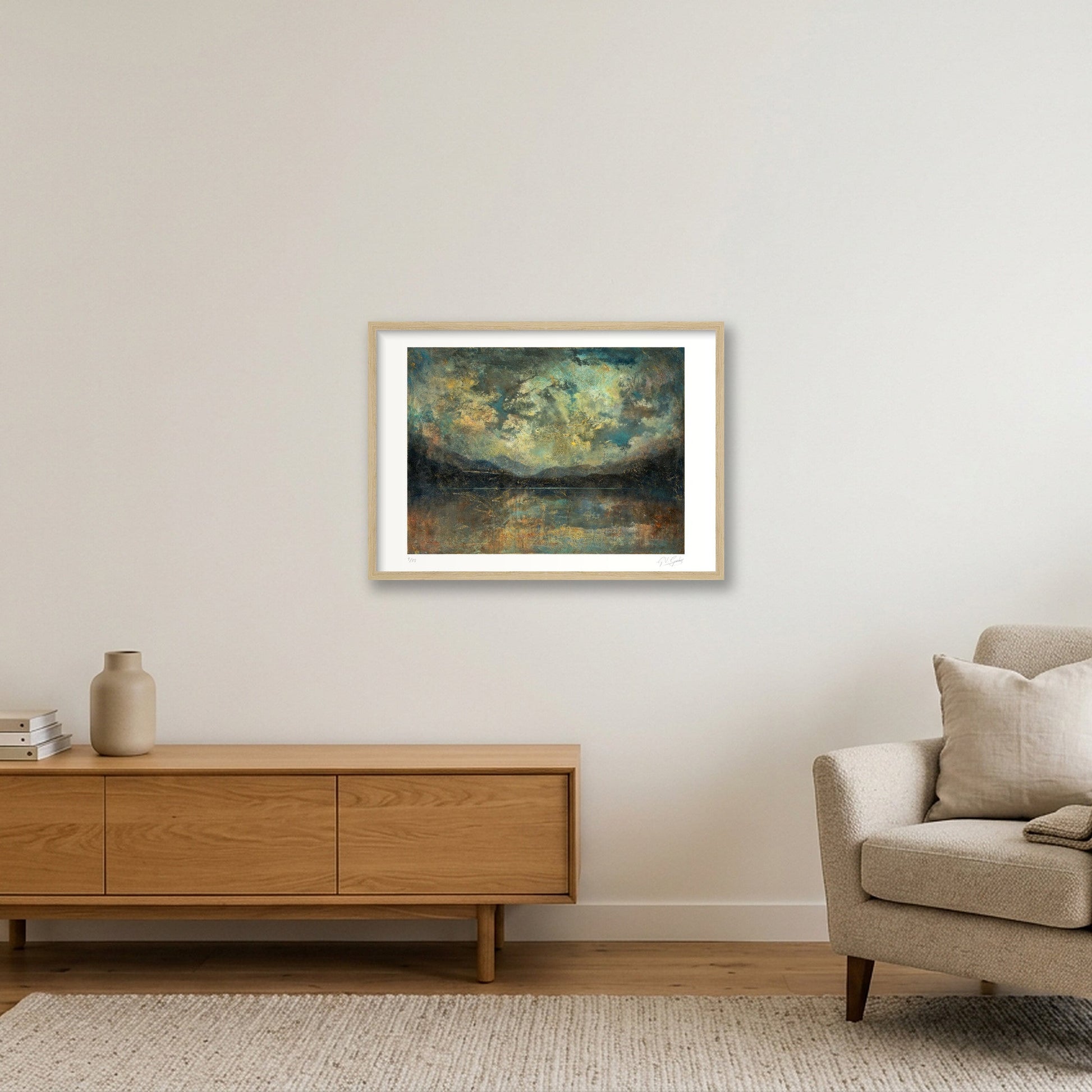 Landscape 02 — 59×42cm, 23×17" Oak Frame