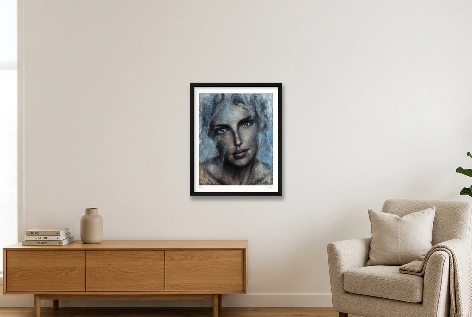 Iris — 40×50cm, 16×20" Black Frame
