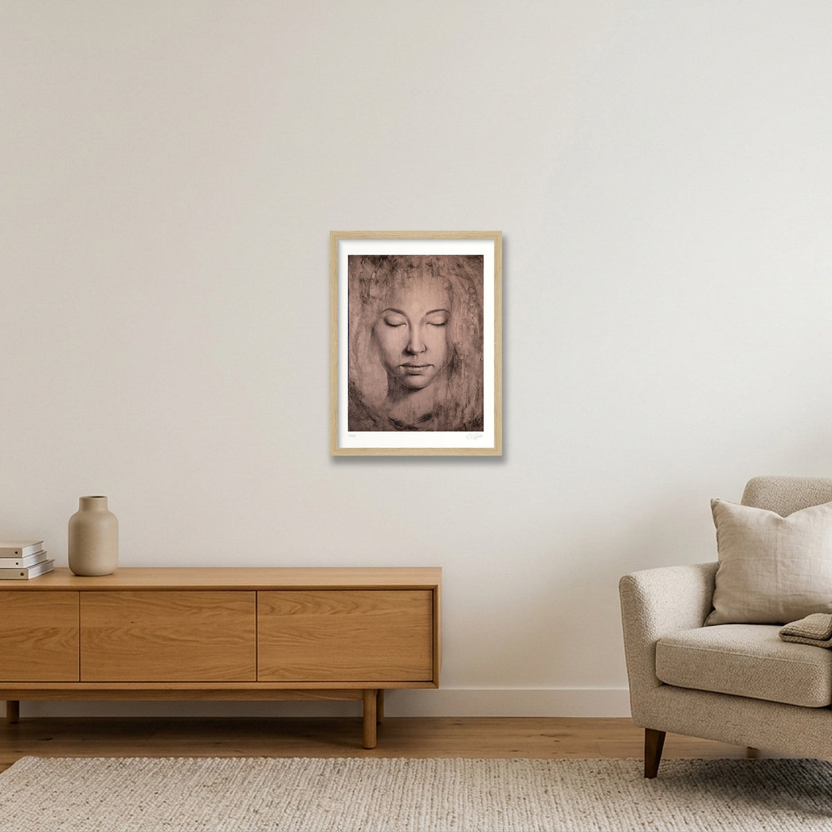 Simarou_Tint — 30×40cm, 12×16" Oak Frame