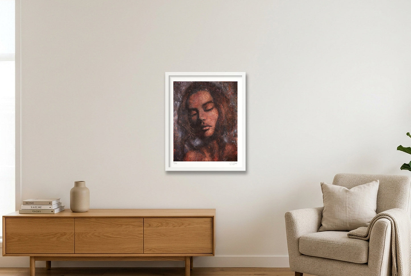 Yana — 40×50cm, 16×20" White Frame