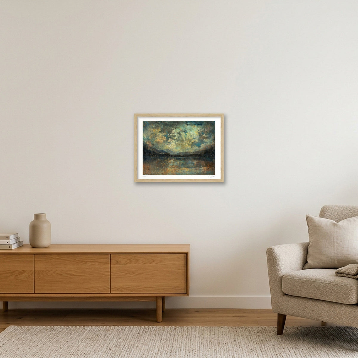 Landscape 02 — 40×30cm, 16×12" Oak Frame