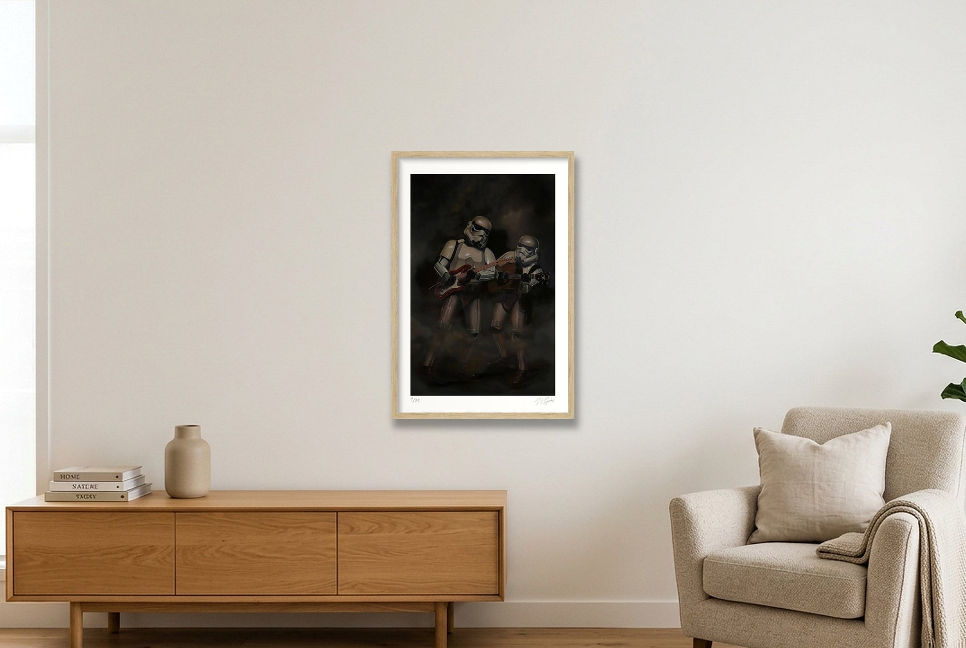 Stormtrooper - Jammin' — 40×60cm, 16×24" Oak Frame