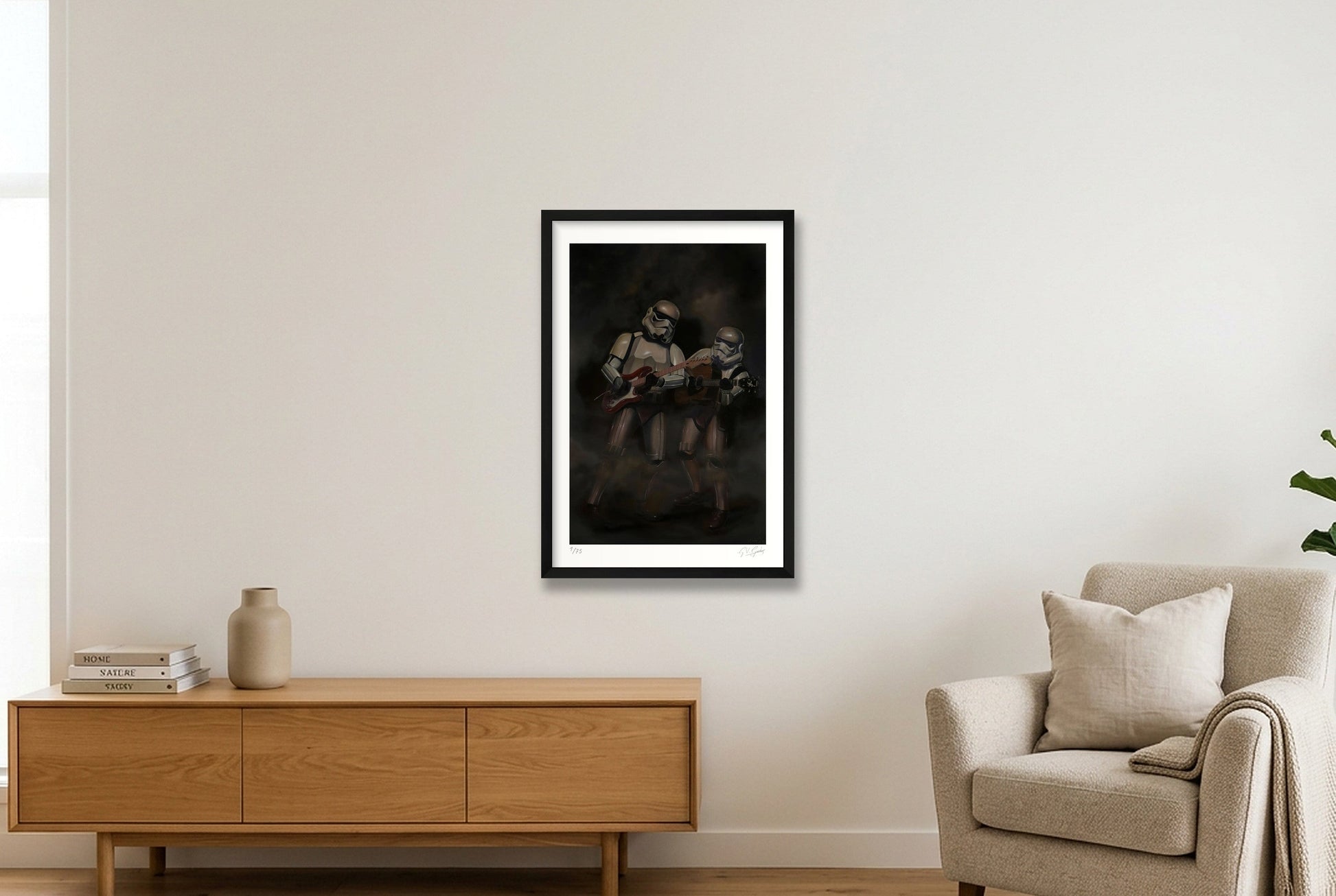 Stormtrooper - Jammin' — 40×60cm, 16×24" Black Frame