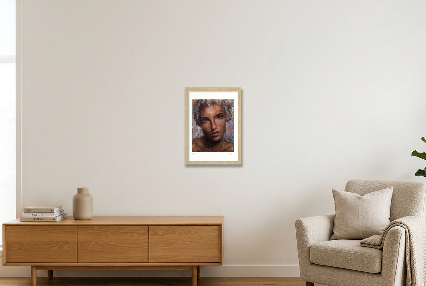 Gwen — A4 (21×30cm, 8×12") Oak Frame