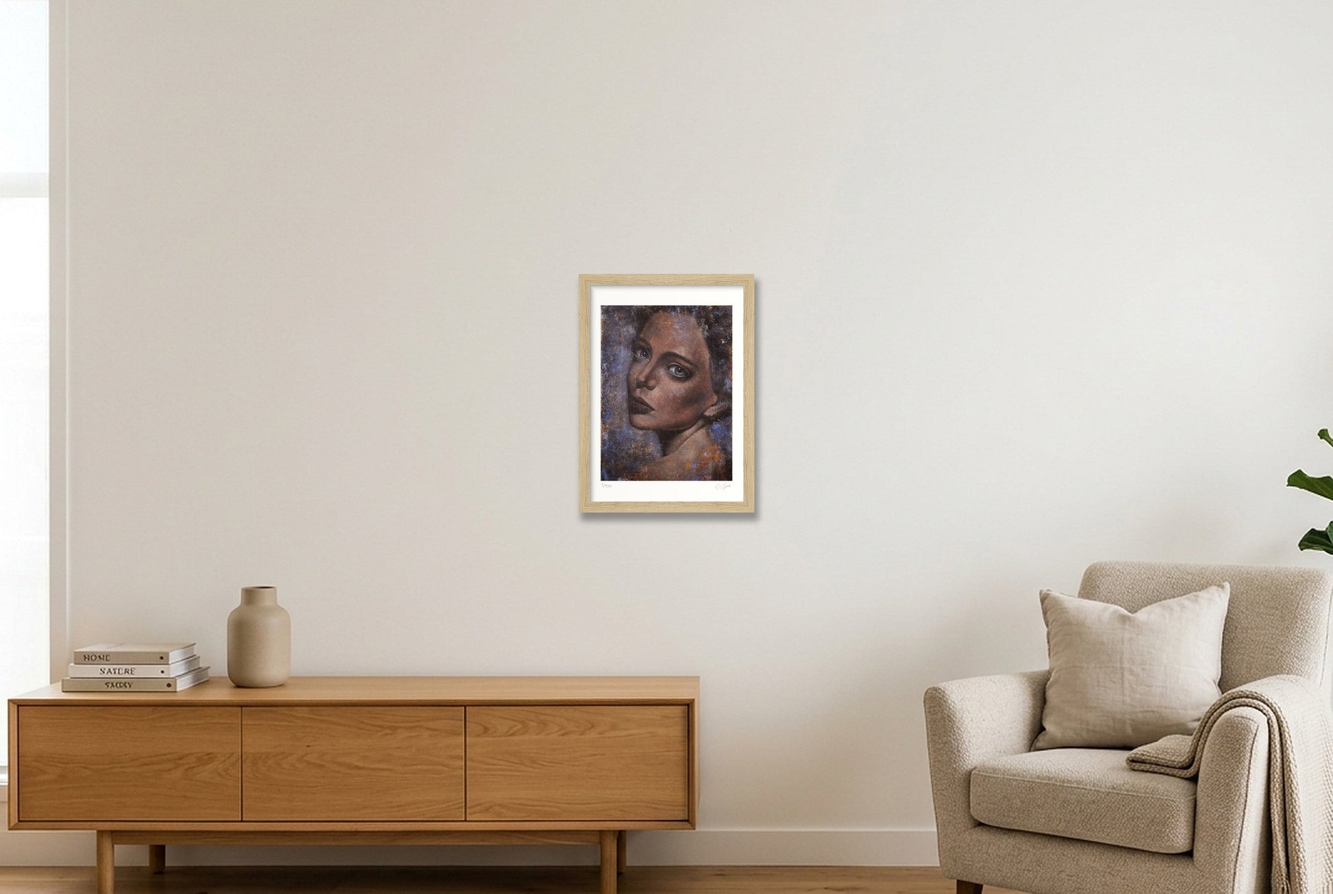Emma — A4 (21×30cm, 8×12") Oak Frame